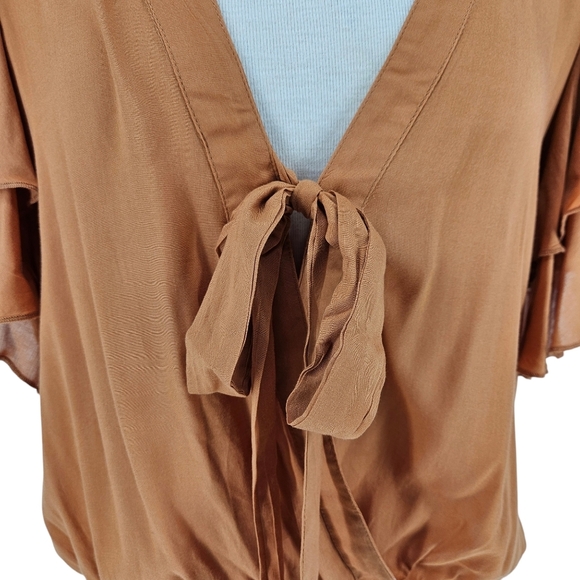 Intimately Free People Call Me Later Bodysuit Flutter Sleeve One Piece Small - Picture 5 of 13